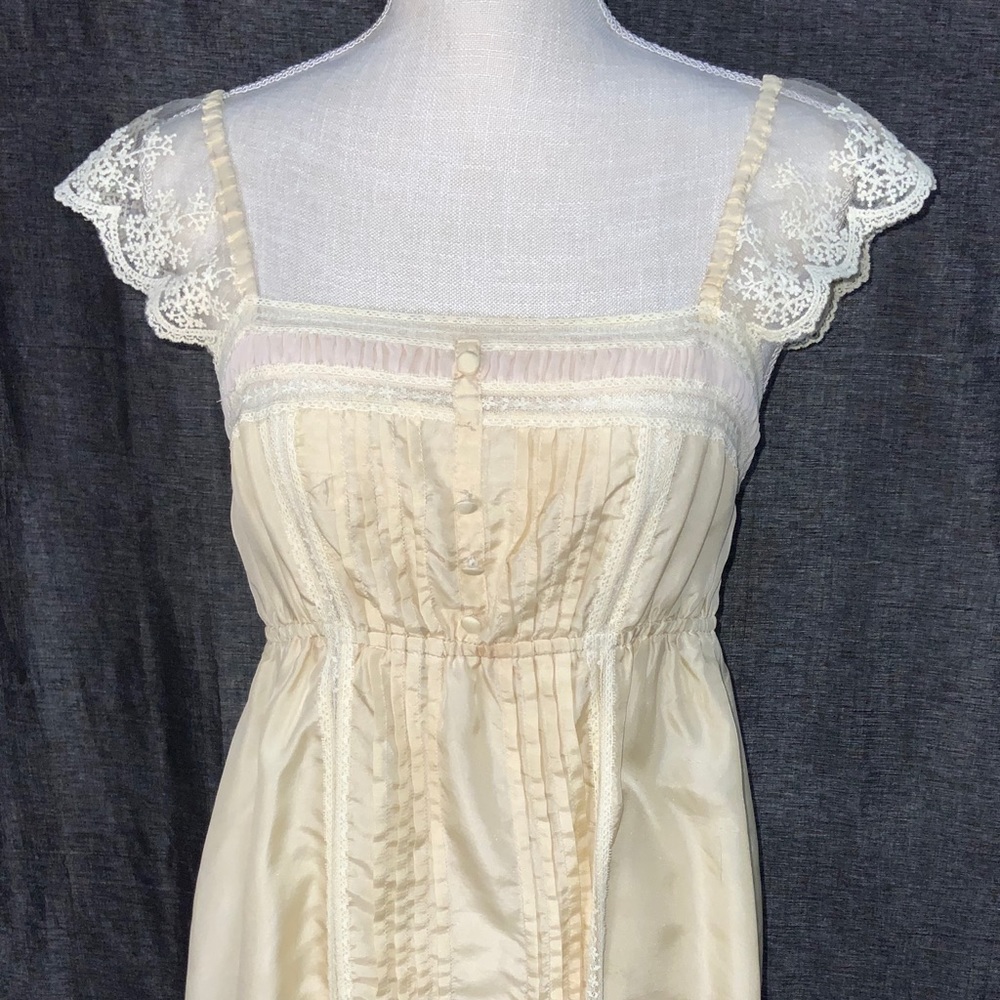 Silk, lace top
